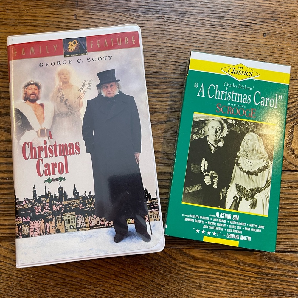⭐️ A Christmas Carol VHS Bundle